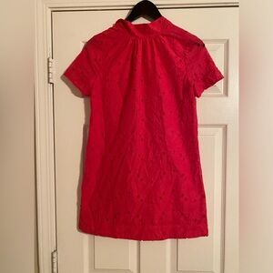 Storia Women’s Dress. Pullover. Bow ties around neck in back. Red. NWT. Small.